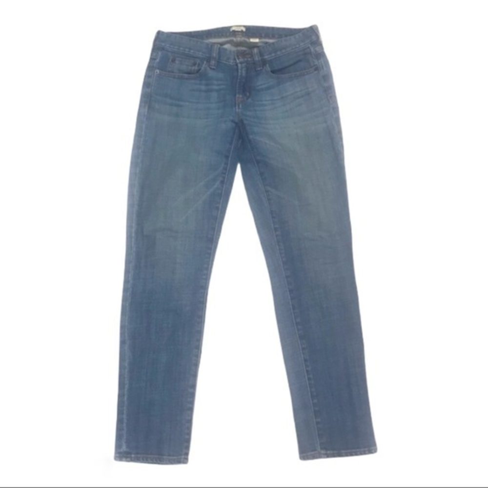 J.Crew Factory‎ 27 medium denim blue wash midrise skinny jeans